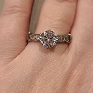 cubic zirconia stainless steel ring